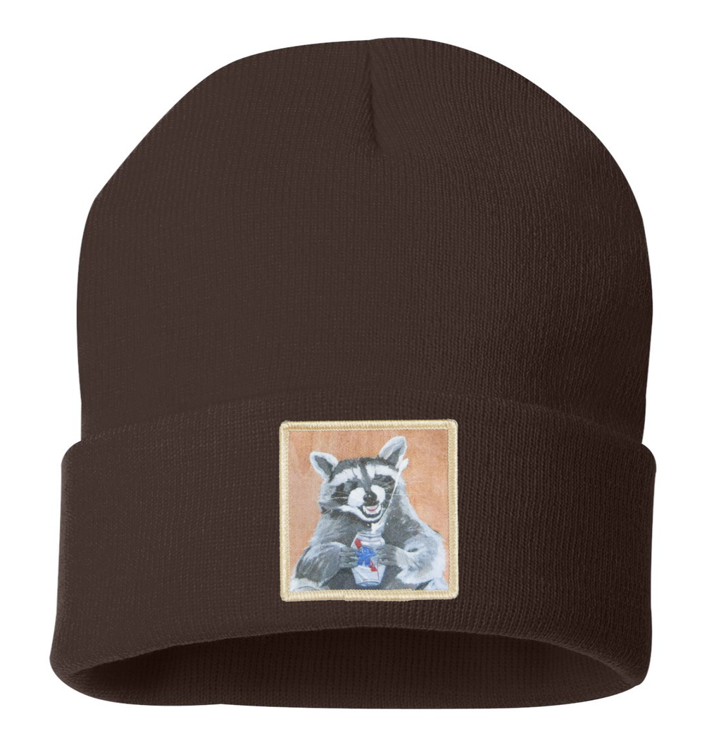 Beer Bandit Raccoon Beanie