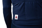 Every-Season Long Sleeve Merino Wool Cycling Jersey - Atlantic Blue