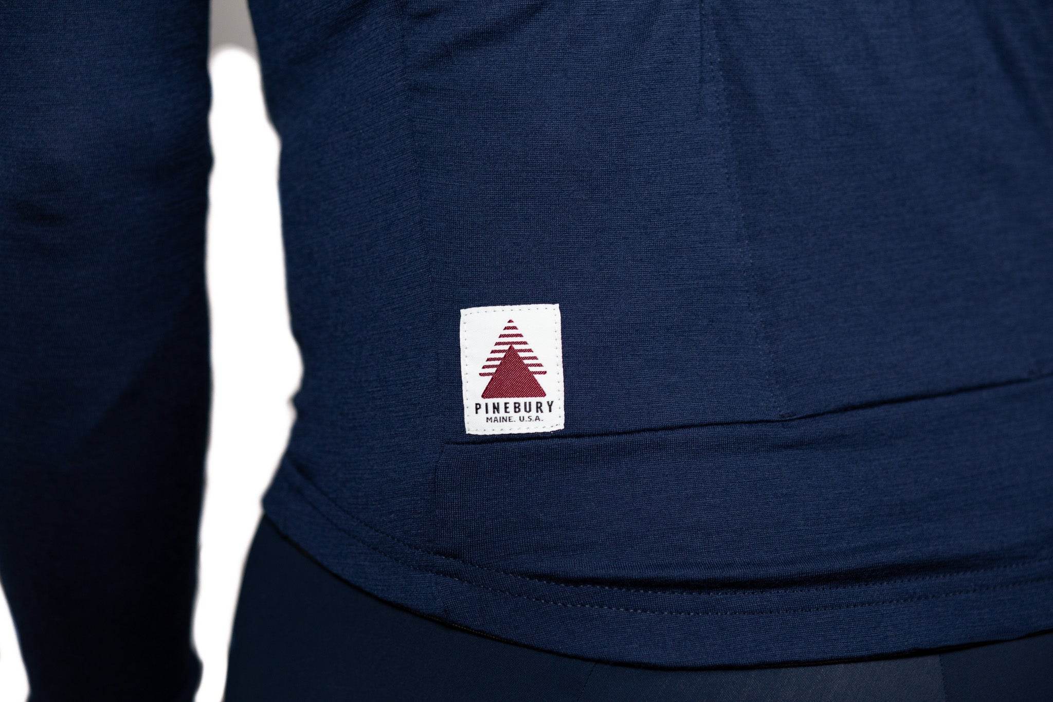 Every-Season Long Sleeve Merino Wool Cycling Jersey - Atlantic Blue