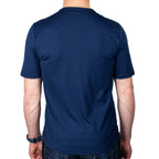 Every-Season Short Sleeve Merino Wool Tee - Atlantic Blue