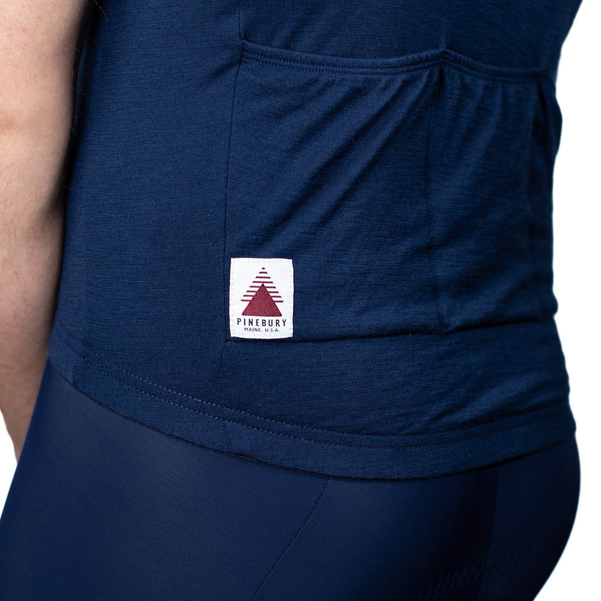 Every-Season Short Sleeve Merino Wool Cycling Jersey - Atlantic Blue