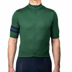 Every-Season Short Sleeve Merino Wool Cycling Jersey - Pine
