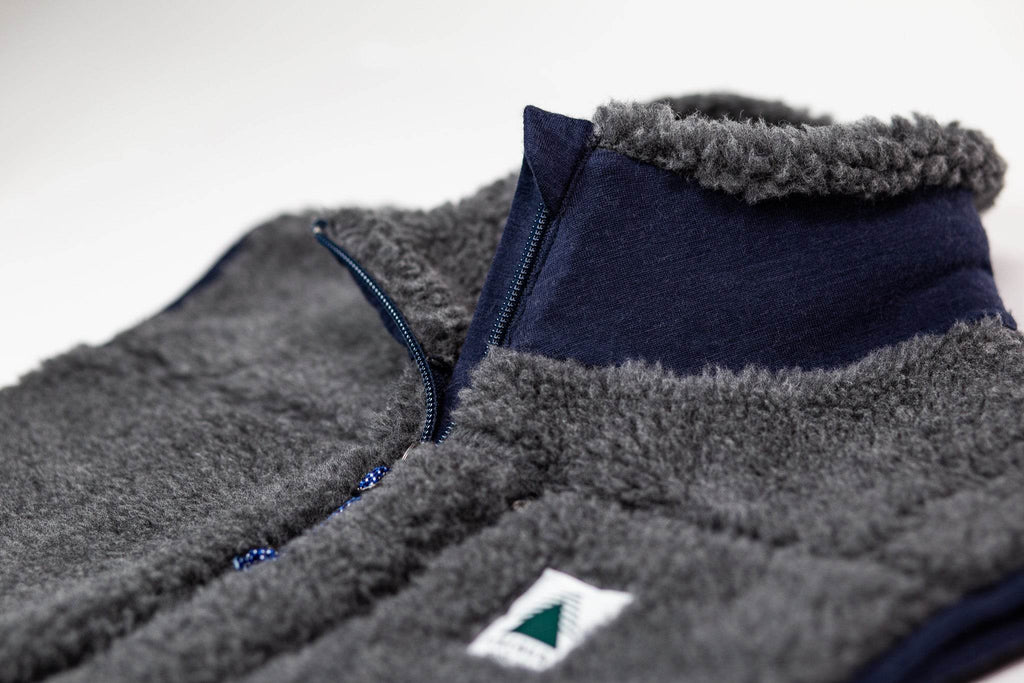 The Merino Wool Lodge Vest - Charcoal