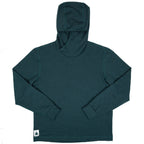 Winter Wool Long Sleeve Merino Wool Hoodie - Forest Green
