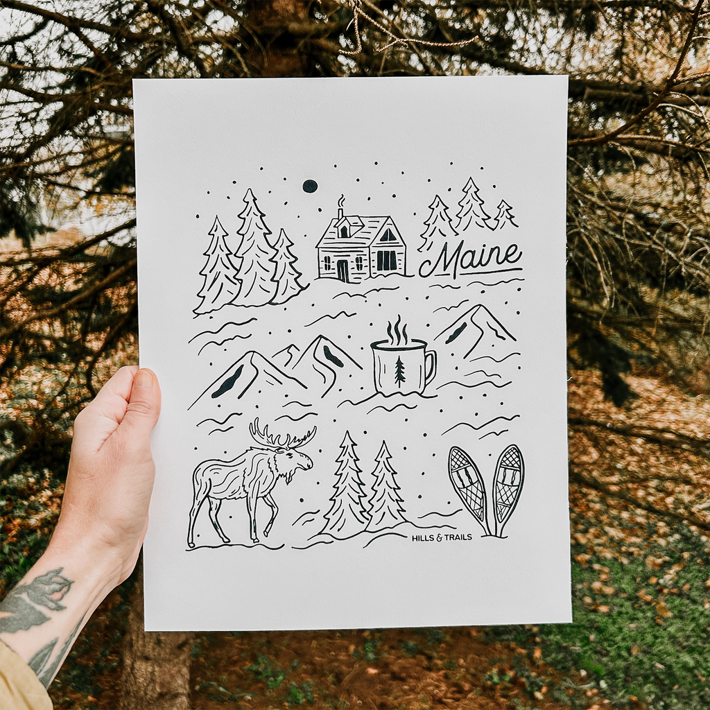A Very Maine Winter Print
