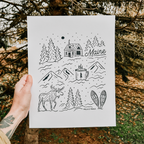 A Very Maine Winter Print