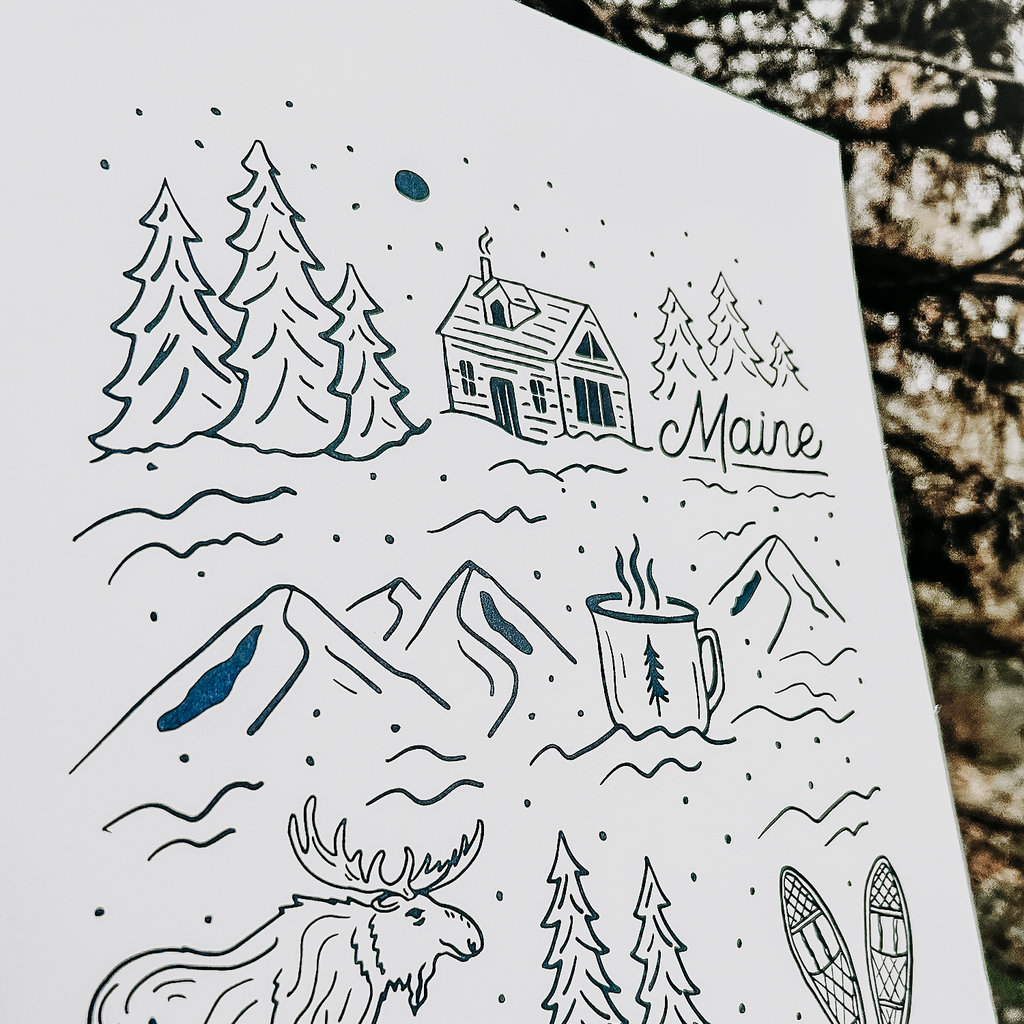 A Very Maine Winter Print