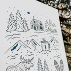 A Very Maine Winter Print