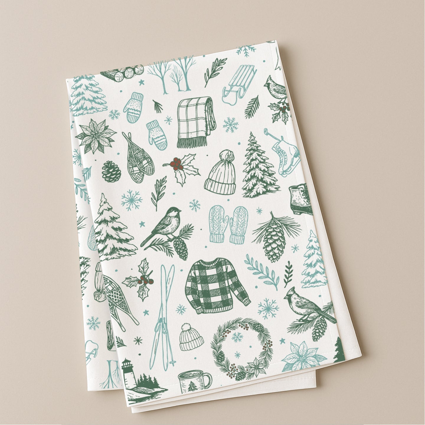 Cozy Winters Tea Towel