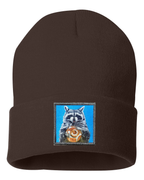 Cinnabun Bandit Raccoon Beanie