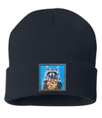 Cinnabun Bandit Raccoon Beanie