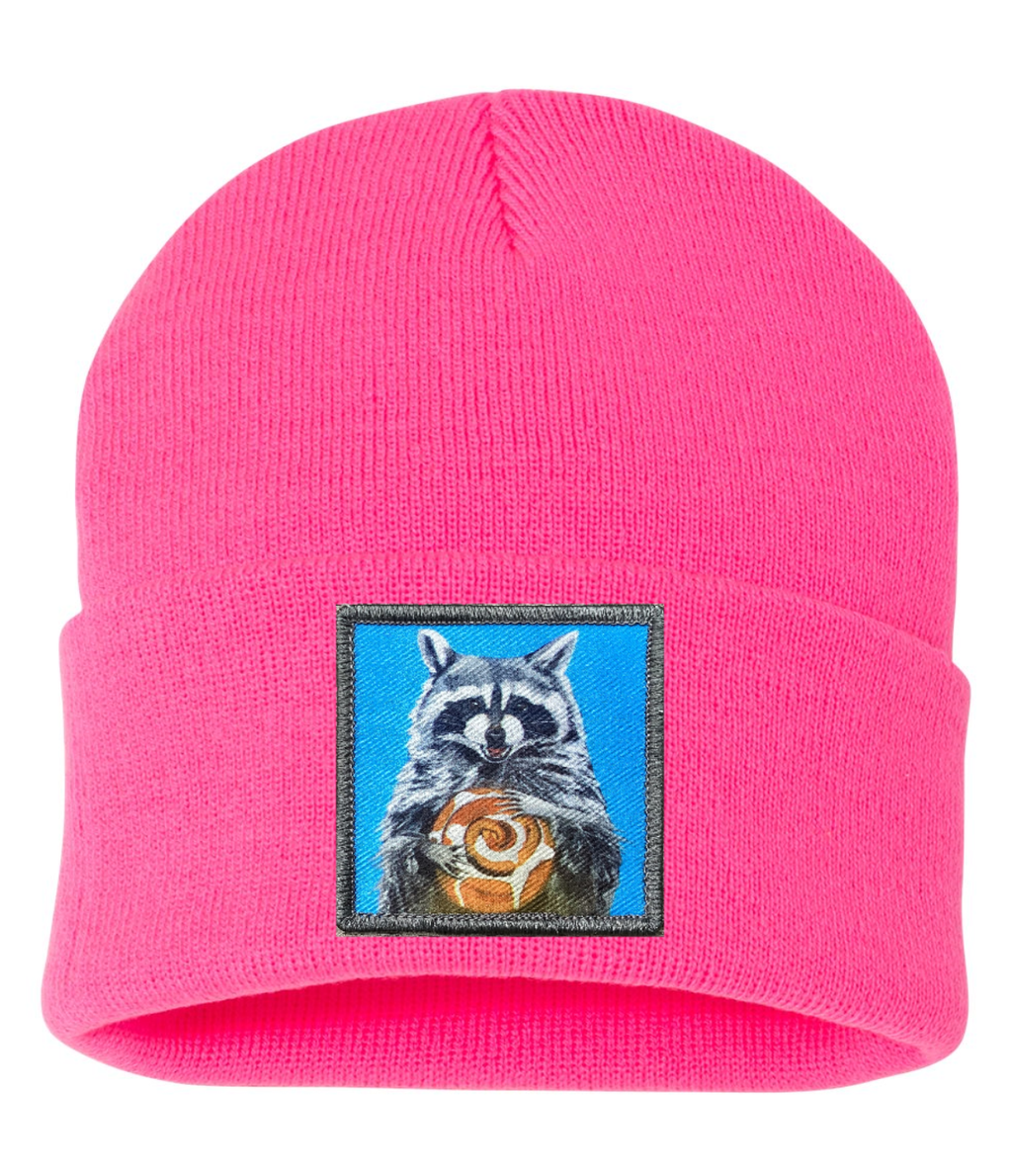 Cinnabun Bandit Raccoon Beanie