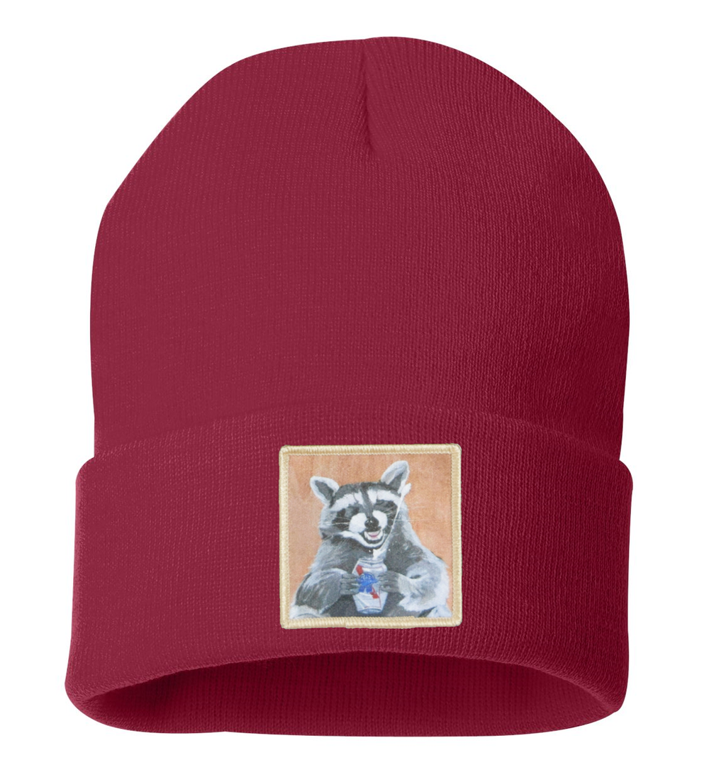 Beer Bandit Raccoon Beanie