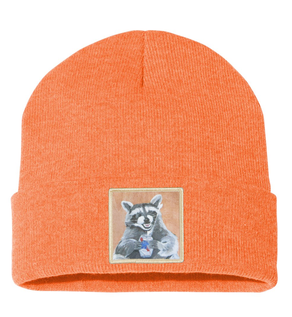 Beer Bandit Raccoon Beanie