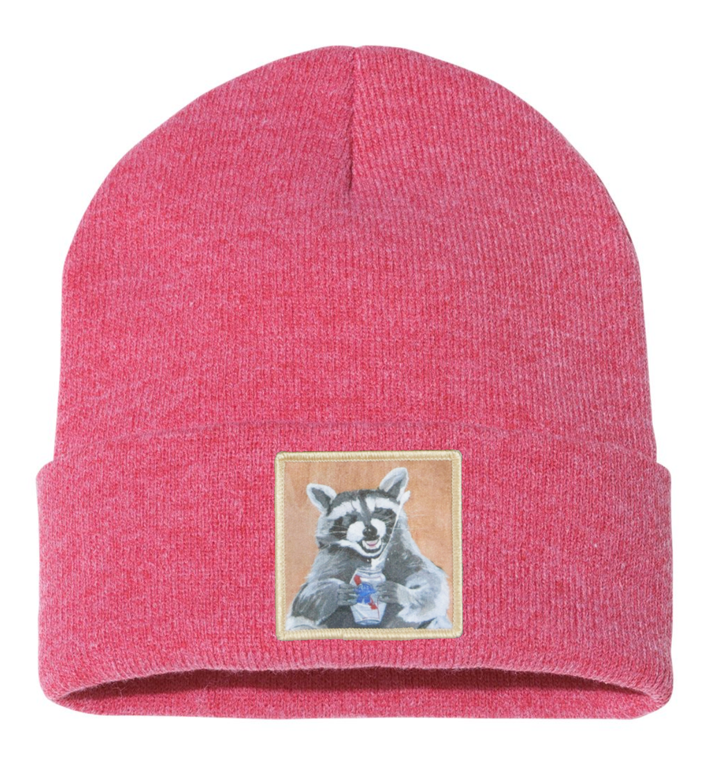 Beer Bandit Raccoon Beanie