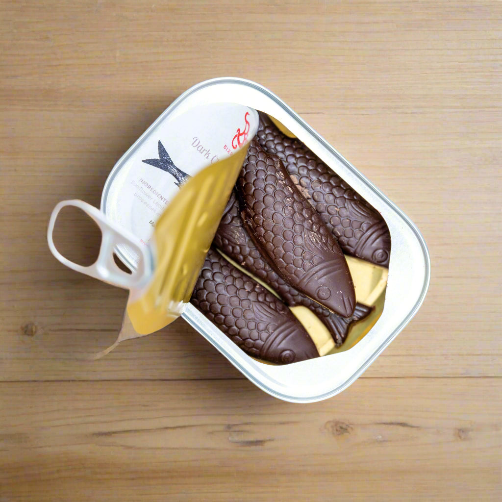 Chocolate Sardines, Tinned