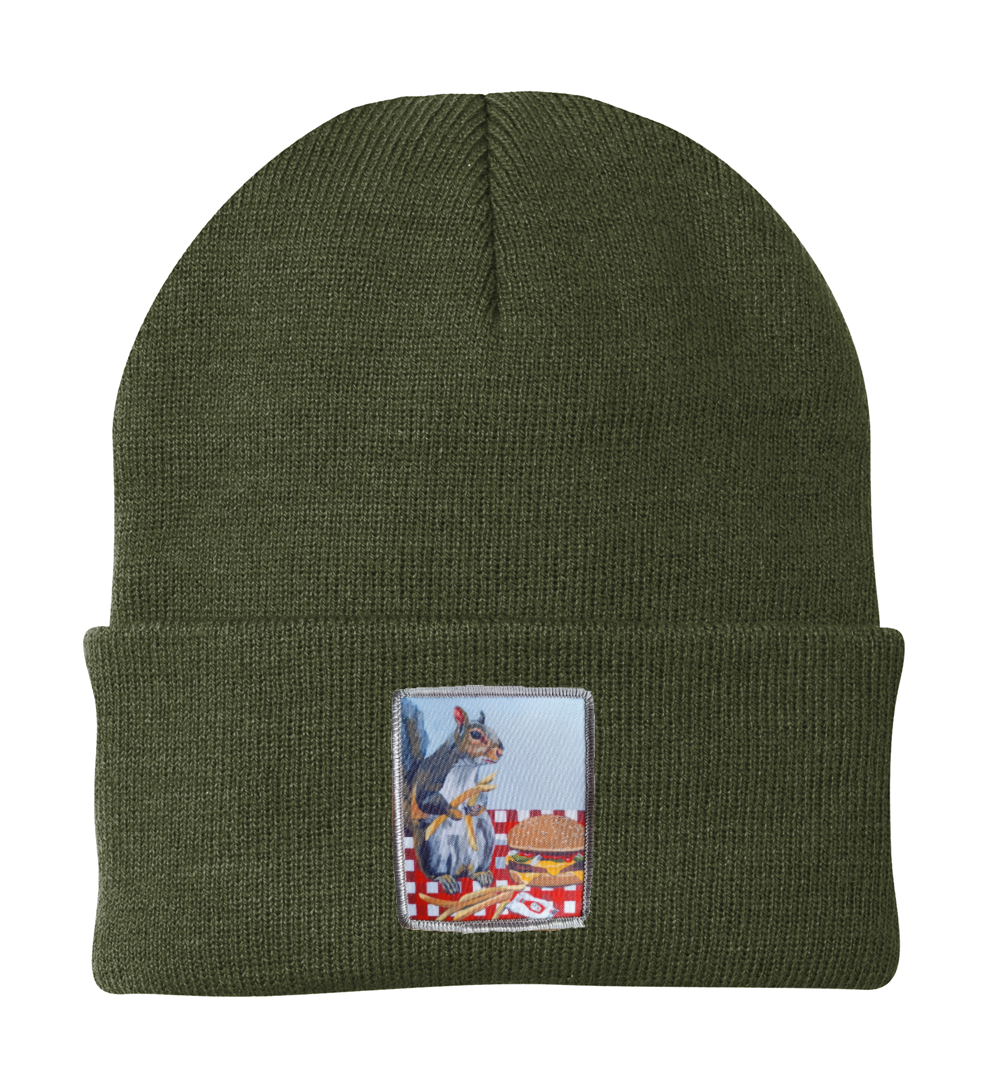 Squirrel Burger Beanie